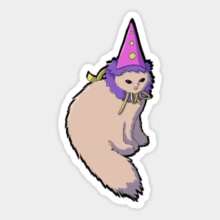 Cute birthday cat Sticker